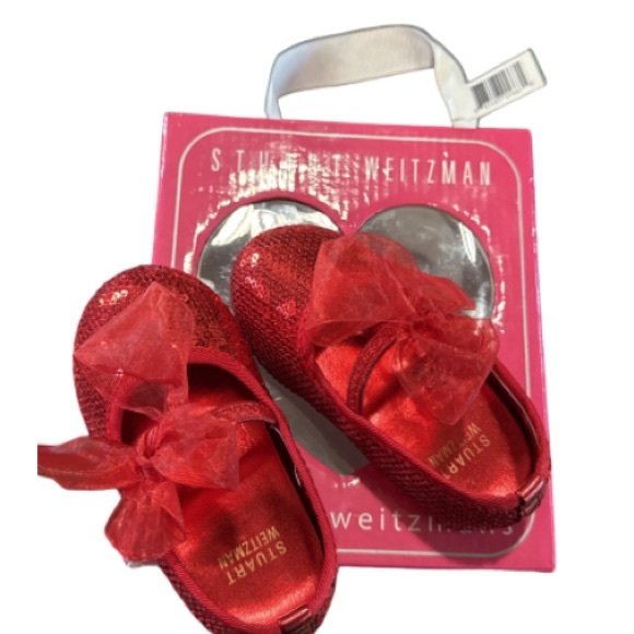 Stuart Weitzman my first weitzmans  Glittery Red Dress Shoes - Picture 1 of 6